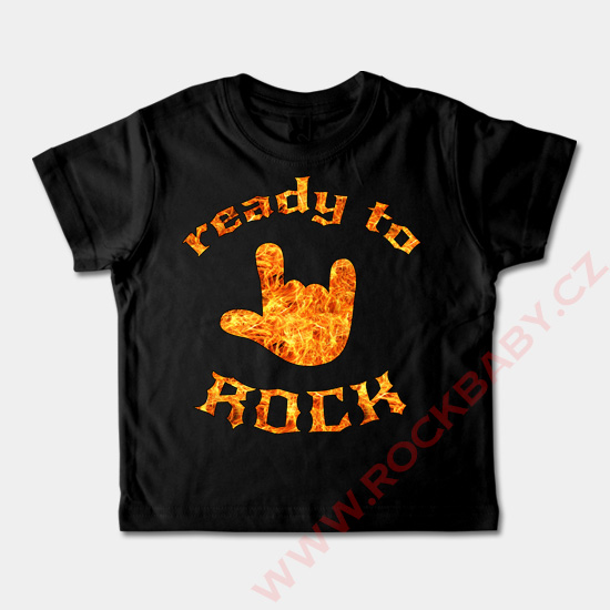 Dětské tričko krátký rukáv - Ready to Rock