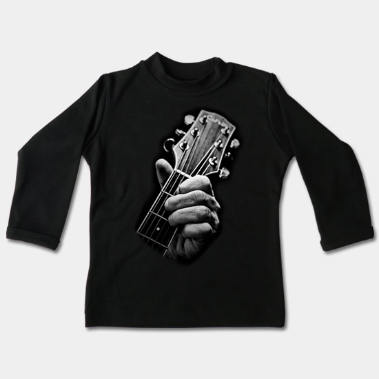 Detské tričko dlhý rukáv - Gitara