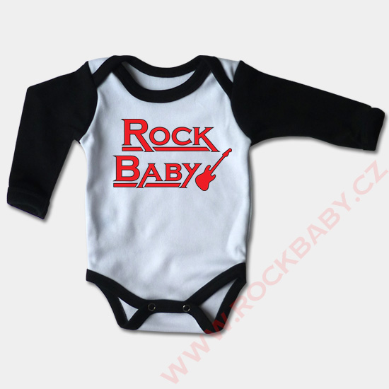 Kojenecké body dlouhý rukáv - Rock Baby 2