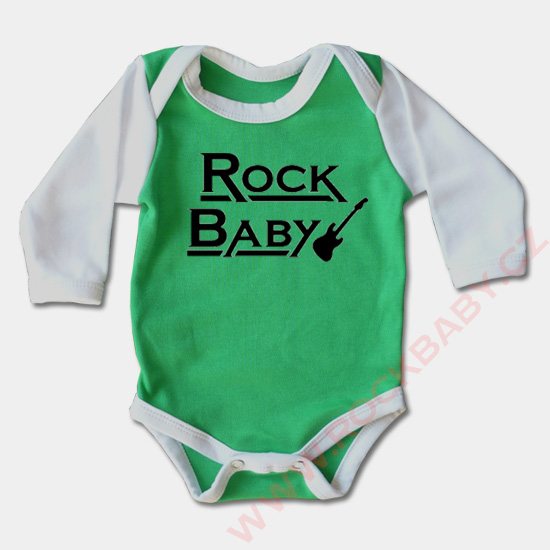Dojčenské body dlhý rukáv - Rock Baby 2