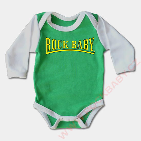 Dojčenské body dlhý rukáv - Rock Baby 3