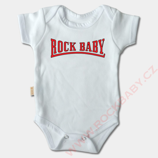 Dojčenské body krátky rukáv - Rock baby 3