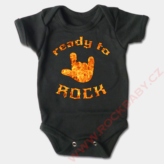 Dojčenské body krátky rukáv - Ready to Rock