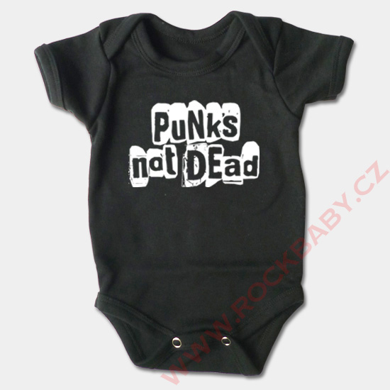 Kojenecké body krátký rukáv - Punks not dead