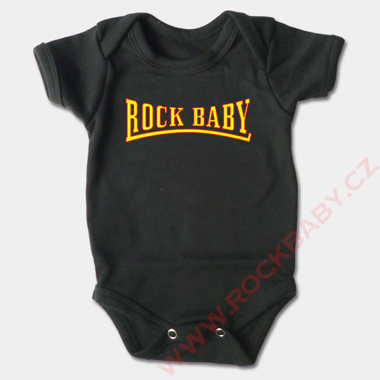 Dojčenské body krátky rukáv - Rock baby 3