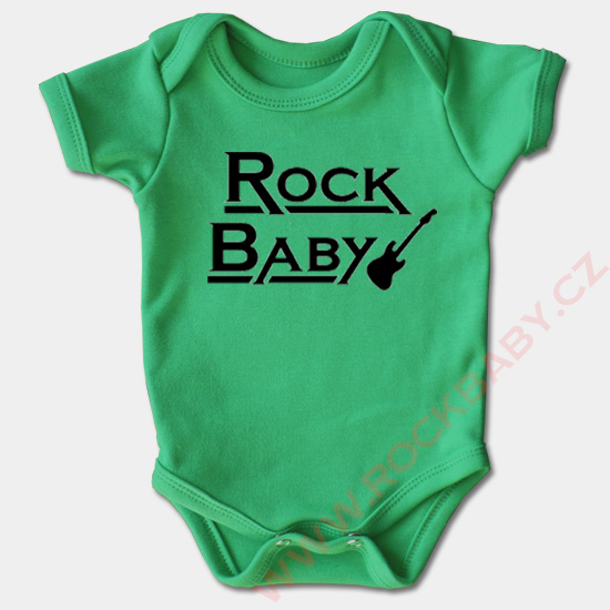 Kojenecké body krátký rukáv - Rock Baby 2