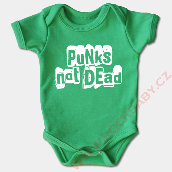 Dojčenské body krátky rukáv - Punks not dead