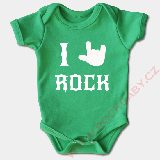 Dojčenské body krátky rukáv - I love Rock 2