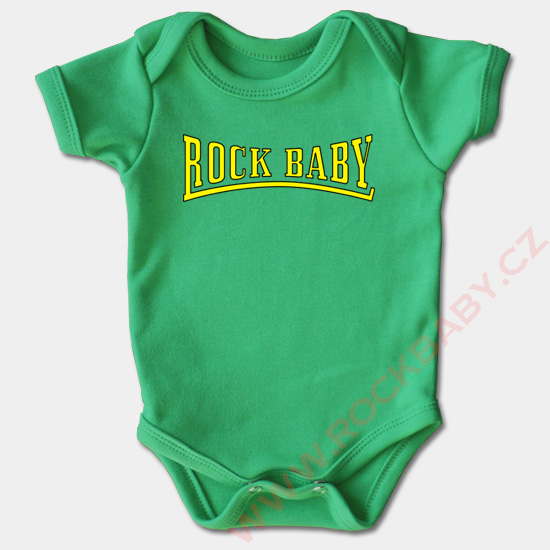Dojčenské body krátky rukáv - Rock baby 3
