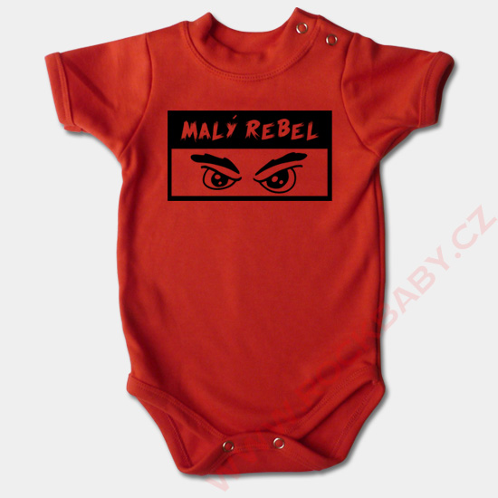 Dojčenské body krátký rukáv - Malý rebel