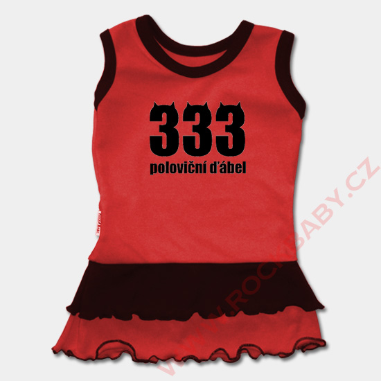 Dětské šaty - 333 poloviční ďábel