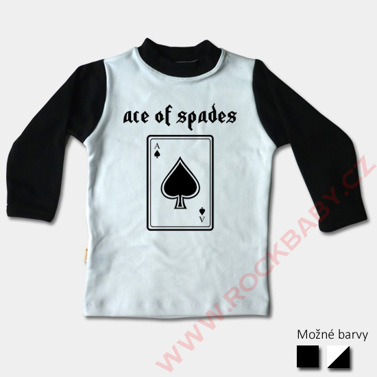 Detské tričko dlhý rukáv - Ace of spades