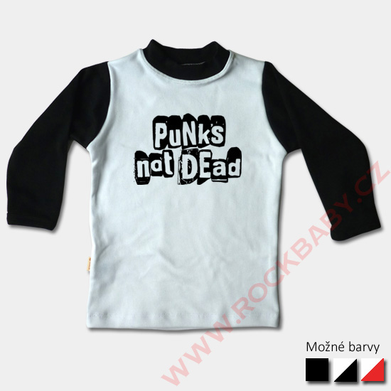 Dětské tričko dlouhý rukáv - Punks not dead