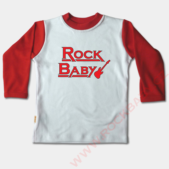 Dětské tričko dlouhý rukáv - Rock Baby 2