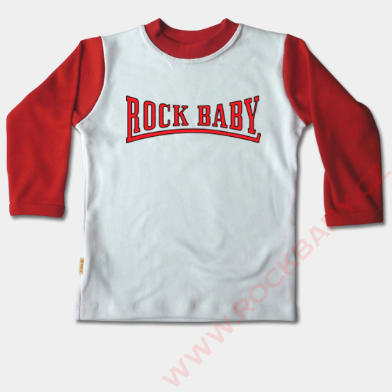 Detské tričko dlhý rukáv - Rock Baby 3