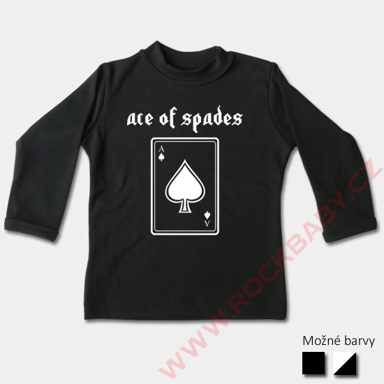 Dětské tričko dlouhý rukáv - Ace of spades