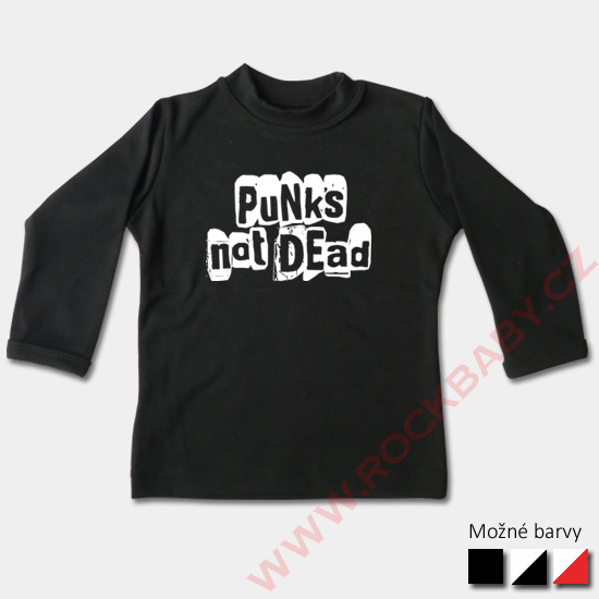 Detské tričko dlhý rukáv - Punks not dead