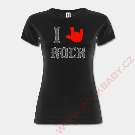 Dámske tričko - I love Rock 2