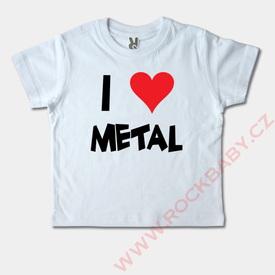 Dětské tričko krátký rukáv - I love Metal