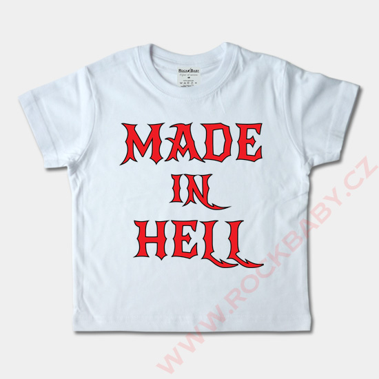 Detské tričko krátky rukáv - Made in Hell