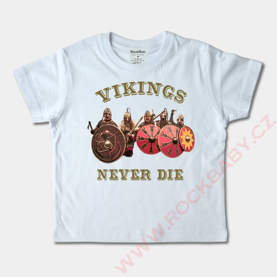 Detské tričko krátky rukáv - Vikings Never Die