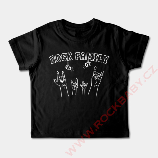 Detské tričko krátky rukáv - Rock Family