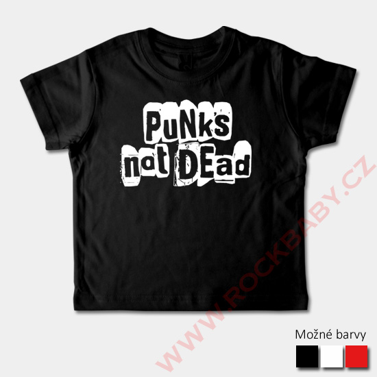 Dětské tričko krátký rukáv - Punks not dead