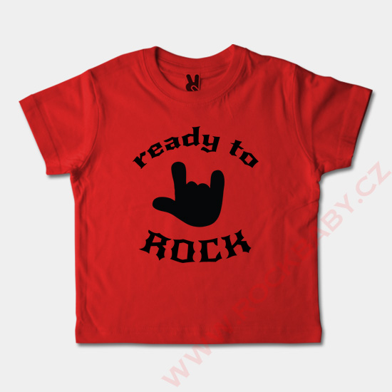 Dětské tričko krátký rukáv - Ready to Rock