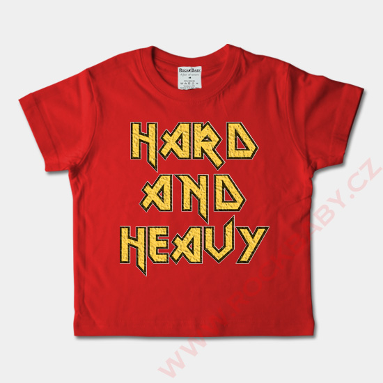 Detské tričko krátky rukáv - Hard and Heavy