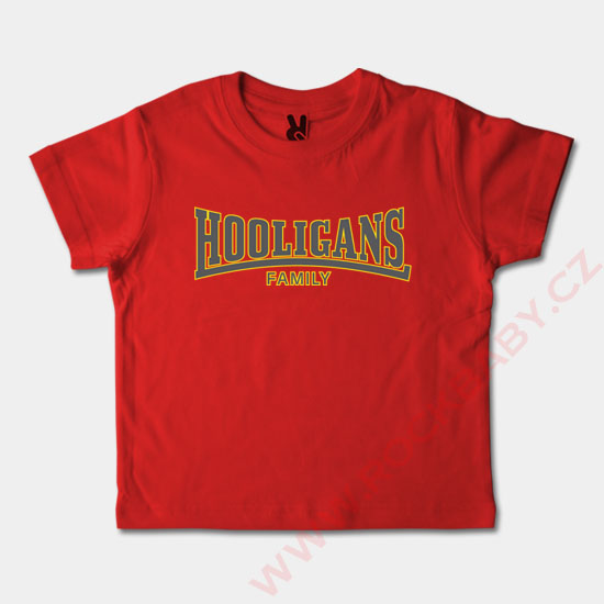 Detské tričko krátky rukáv - Hooligans Family