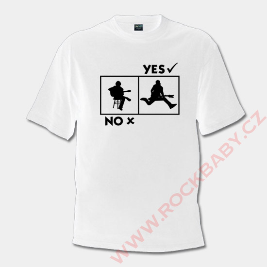 Pánské tričko - Kytarista Yes - No