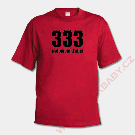 Pánske tričko - 333 poloviční ďábel