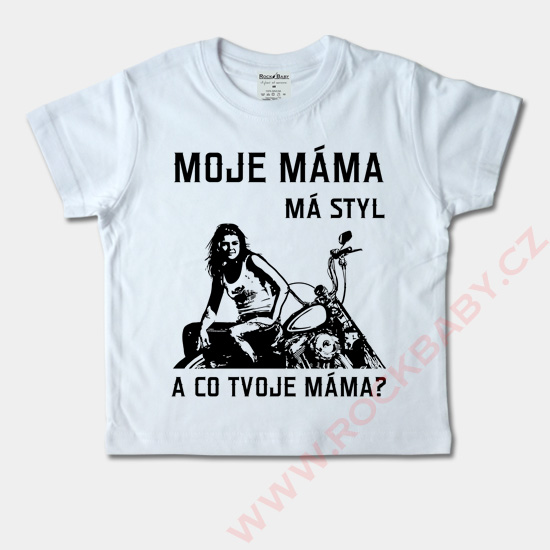 Dětské tričko krátký rukáv - Moje máma má styl