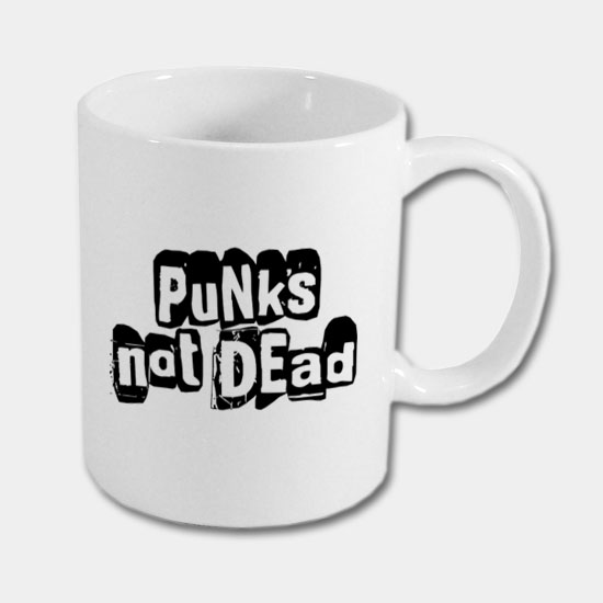 Keramický hrnček - punks not dead