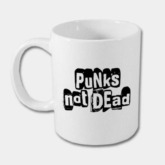 Keramický hrnček - punks not dead