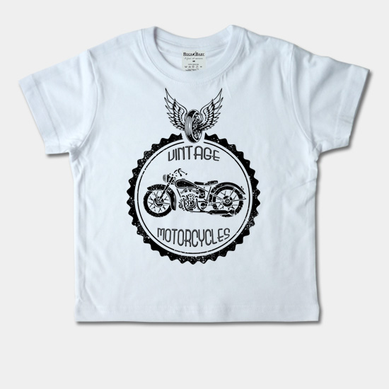 Detské tričko krátky rukáv - Retro motorka