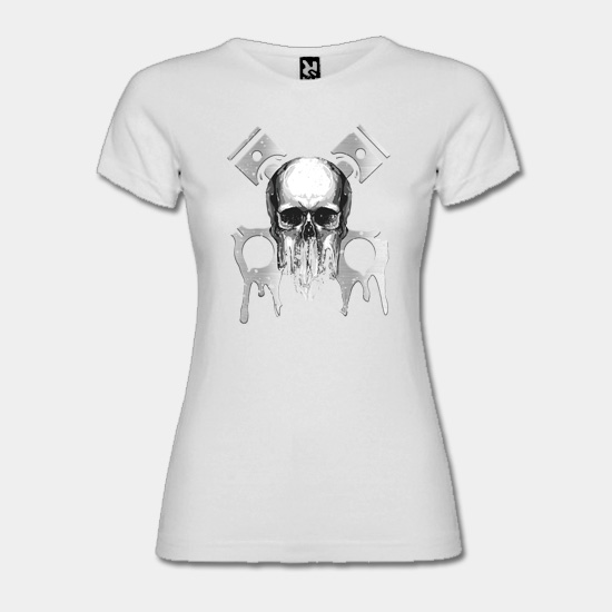 Dámské tričko - Lebka a písty