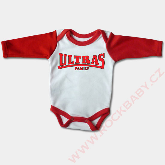 Dojčenské body dlhý rukáv - Ultras Family, vel. 62