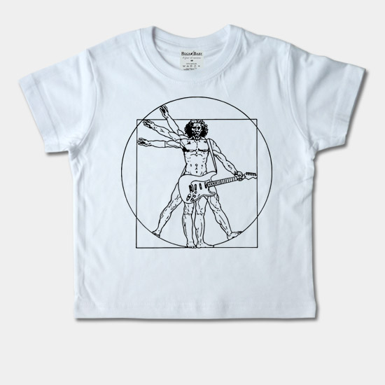 Dětské tričko krátký rukáv - Vitruviánský muž s ky