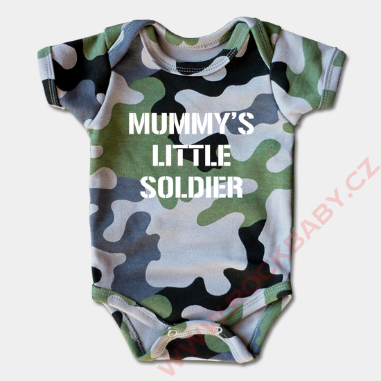 Dojčenské body krátky rukáv - little Soldier