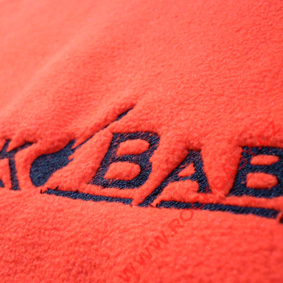 Detská deka s výšivkou - Rock Baby (červená/čierna
