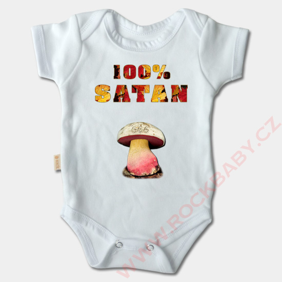 Dojčenské body krátky rukáv - 100% Satan