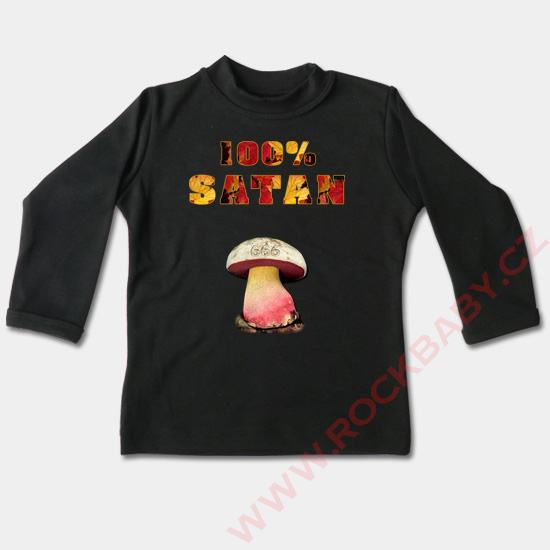 Detské tričko dlhý rukáv - 100% Satan