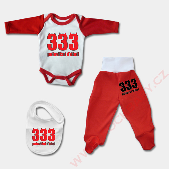 Kojenecký set - 333 poloviční ďábel